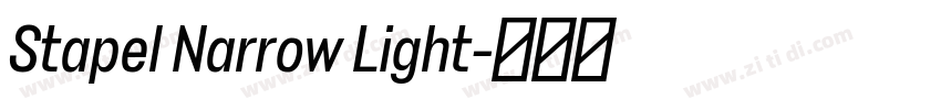 Stapel Narrow Light字体转换